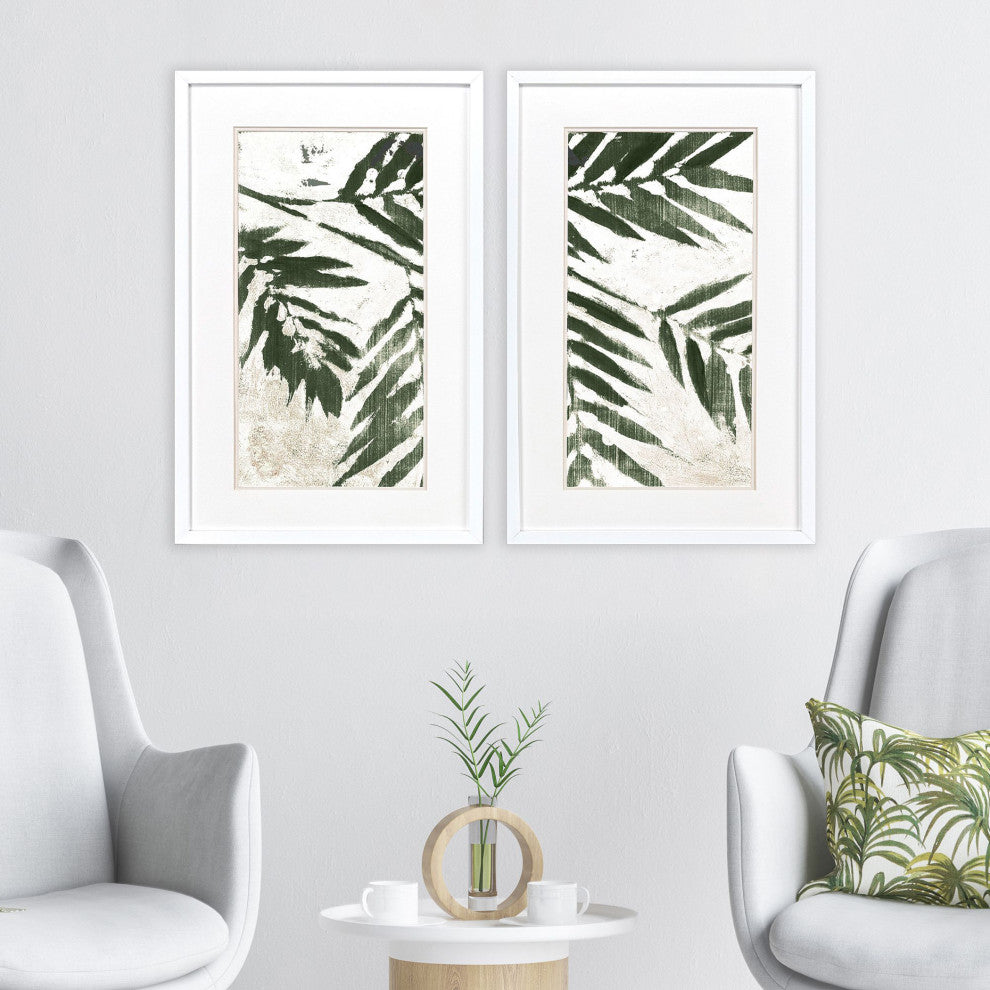 Revel Leaves Framed Art, 2-Piece Set