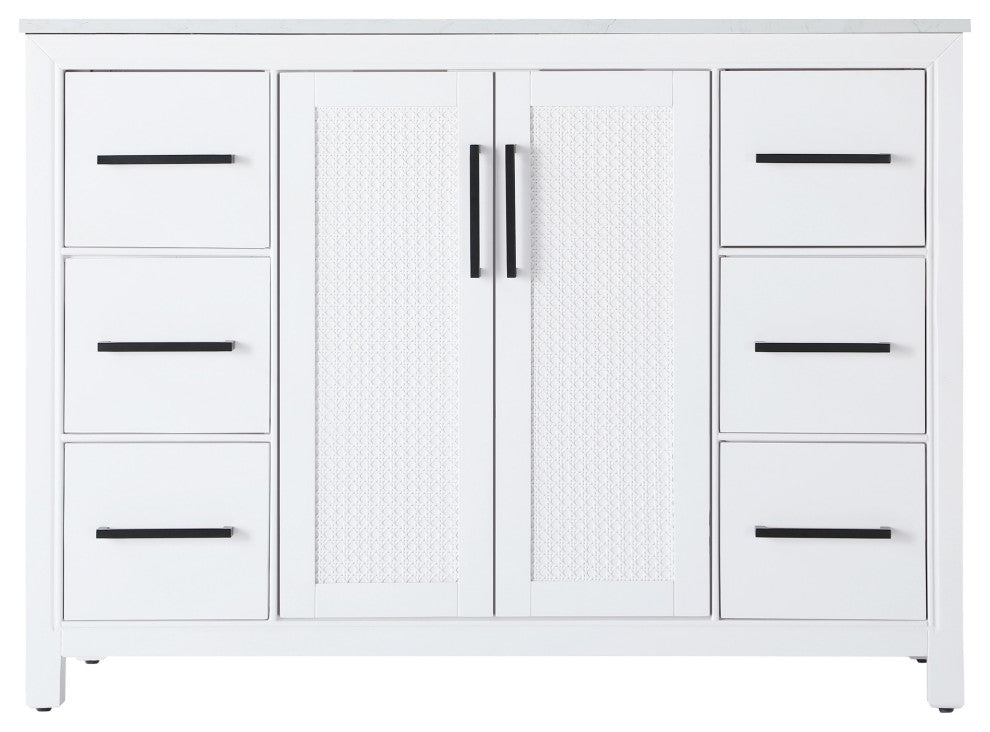 Home Living 48" Single Bathroom Vanity, White