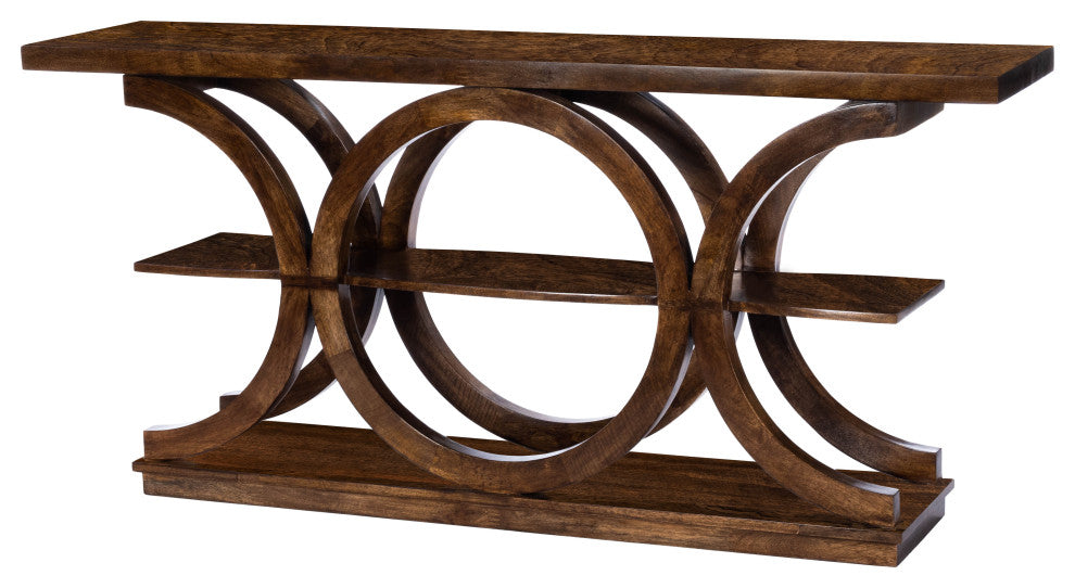 Stowe Brown Rustic Console Table