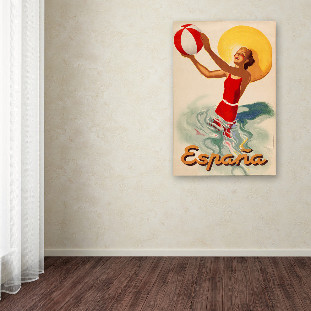 Vintage Apple Collection 'Spain' Canvas Art, 22x32
