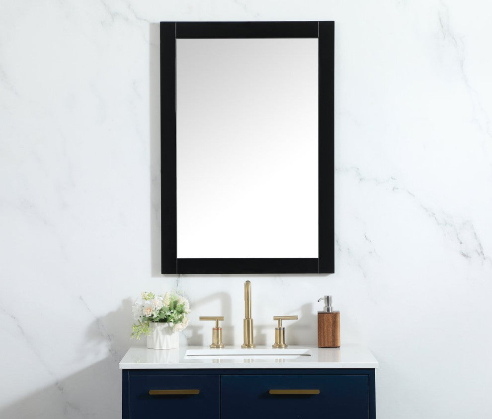 Colton Vanity Mirror, 22"x32", Black