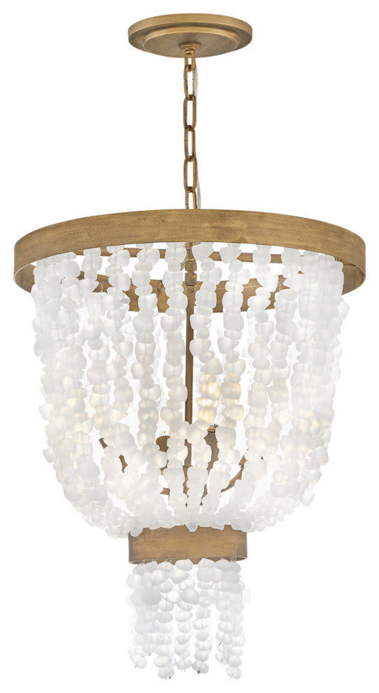 Fredrick Ramond FR30204 Dune 4 Light 18"W Beaded Waterfall - Burnished Gold