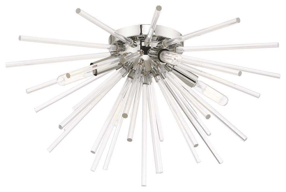 Livex Lighting Polished Chrome 4-Light Ceiling Mount