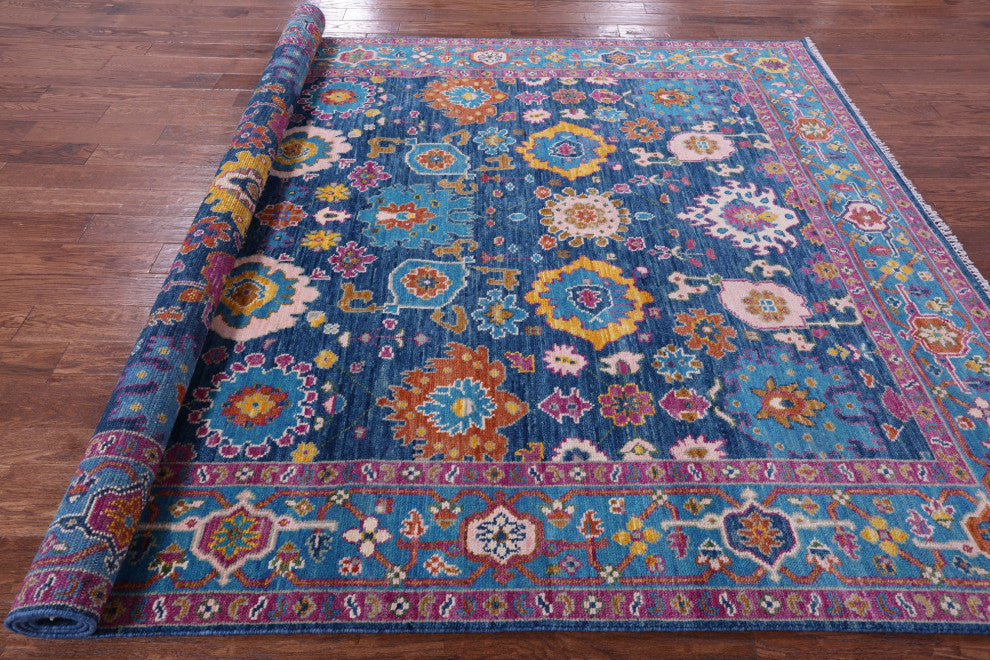 8' 0" X 10' 7" Turkish Oushak Handmade Wool Rug - Q15407