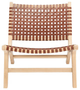 Safavieh Luna Accent Chair, Cognac/Natural