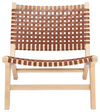 Safavieh Luna Accent Chair, Cognac/Natural