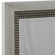 36" Warm Silver Beaded Mirror