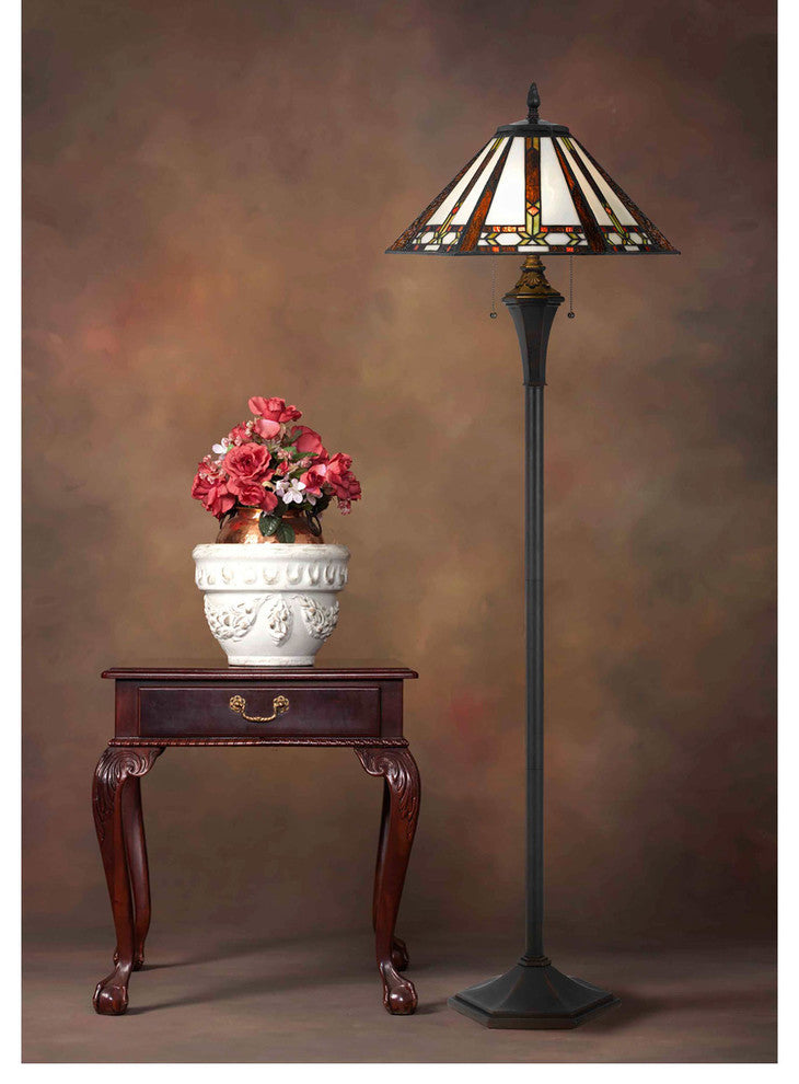 60W 2 Tiffany Floor Lamp