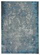 8'x11' Blue and Silver Abstract Area Rug
