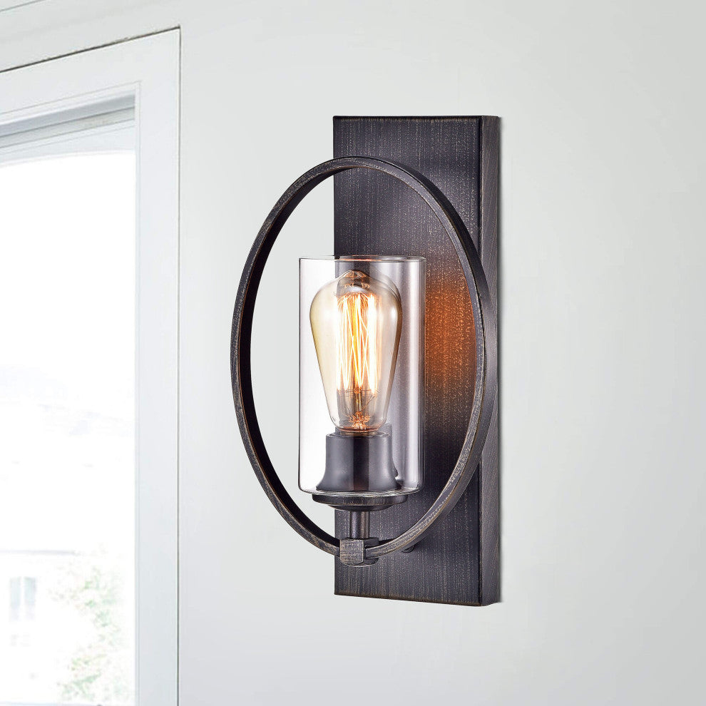 Astrid Wall Sconce with Clear Glass Shade