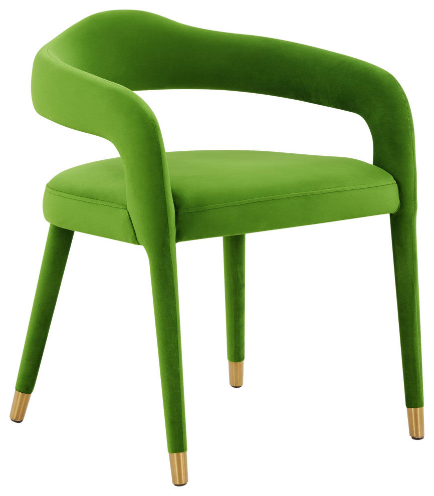 Lucia Green Velvet Dining Chair