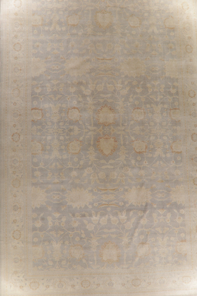 Consigned, Vintage Turkish Hand-Knotted Vegetable Dye Rug Oriental, Gray, 14X22