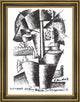 Kazimir Malevich Portrait of Ivan Kliun - 18" x 24" Framed Premium Canvas Print