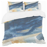 indigo Panel I Geometric Duvet Cover Set, King
