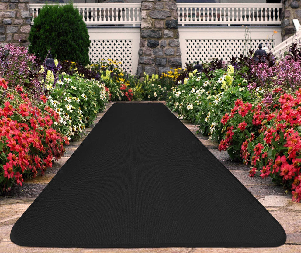 Outdoor Carpet Runner Black, 4'x25'