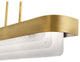 Kichler Serene 2 Light LED Linear Chandelier in Natural Brass