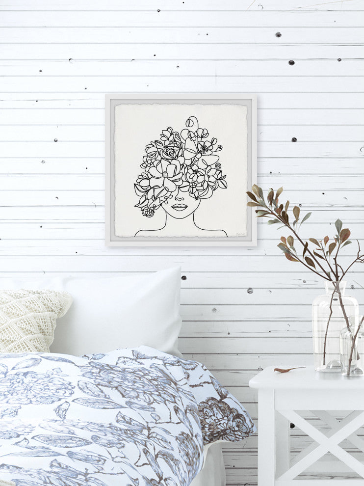 "Let Your Dreams Blossom" Framed Painting Print, 18x18