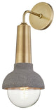 Macy 1-Light Wall Sconce, Aged Brass