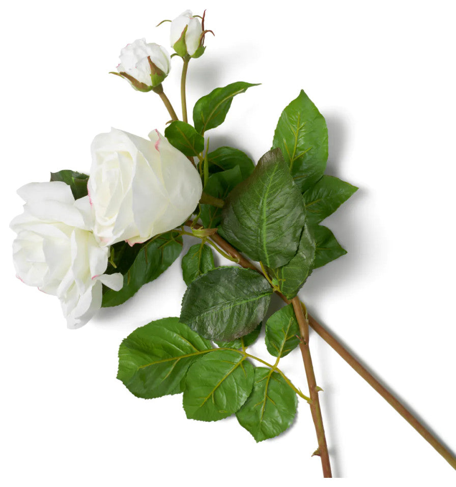 Artificial Garden Roses Bouquet, 72-Pieces, Eichholtz Roses, White