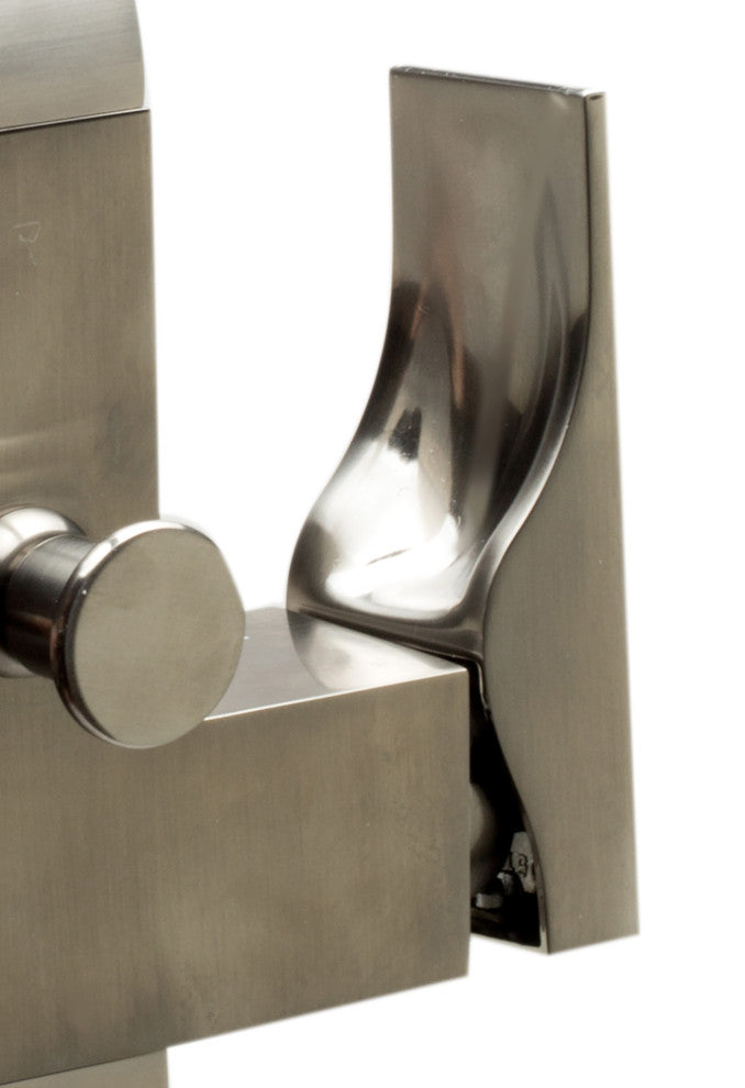Alfi brand AB2180-BN Floor Mount Tub Filler with Shower Head Brushed Nickel