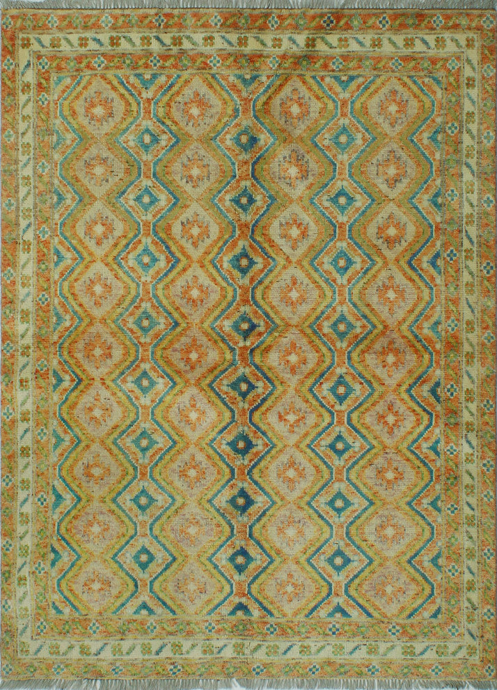 Balochi Verda Rust Rug