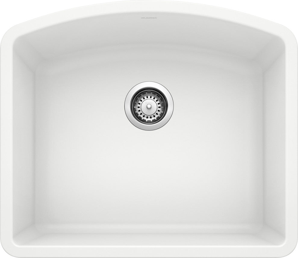 Blanco 440175 20.8"x24" Granite Single Undermount Kitchen Sink, White