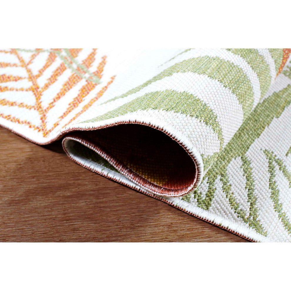 Plaza Vines Reversible Indoor/Outdoor Area Rug, Tropical, 2'x3'