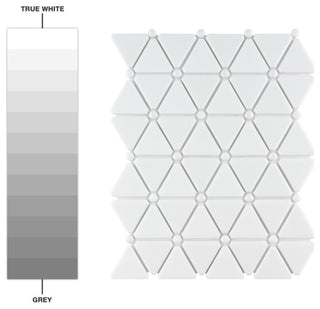 Expressions Treux White Glass Floor and Wall Tile