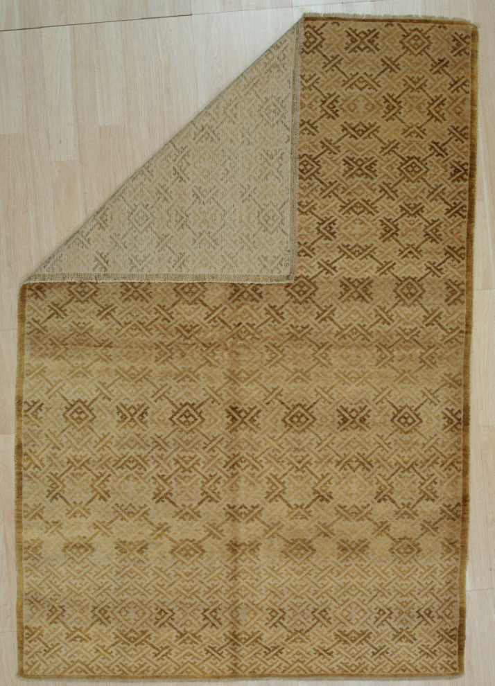 Brown Transitional All Over Ningxia Area Rug