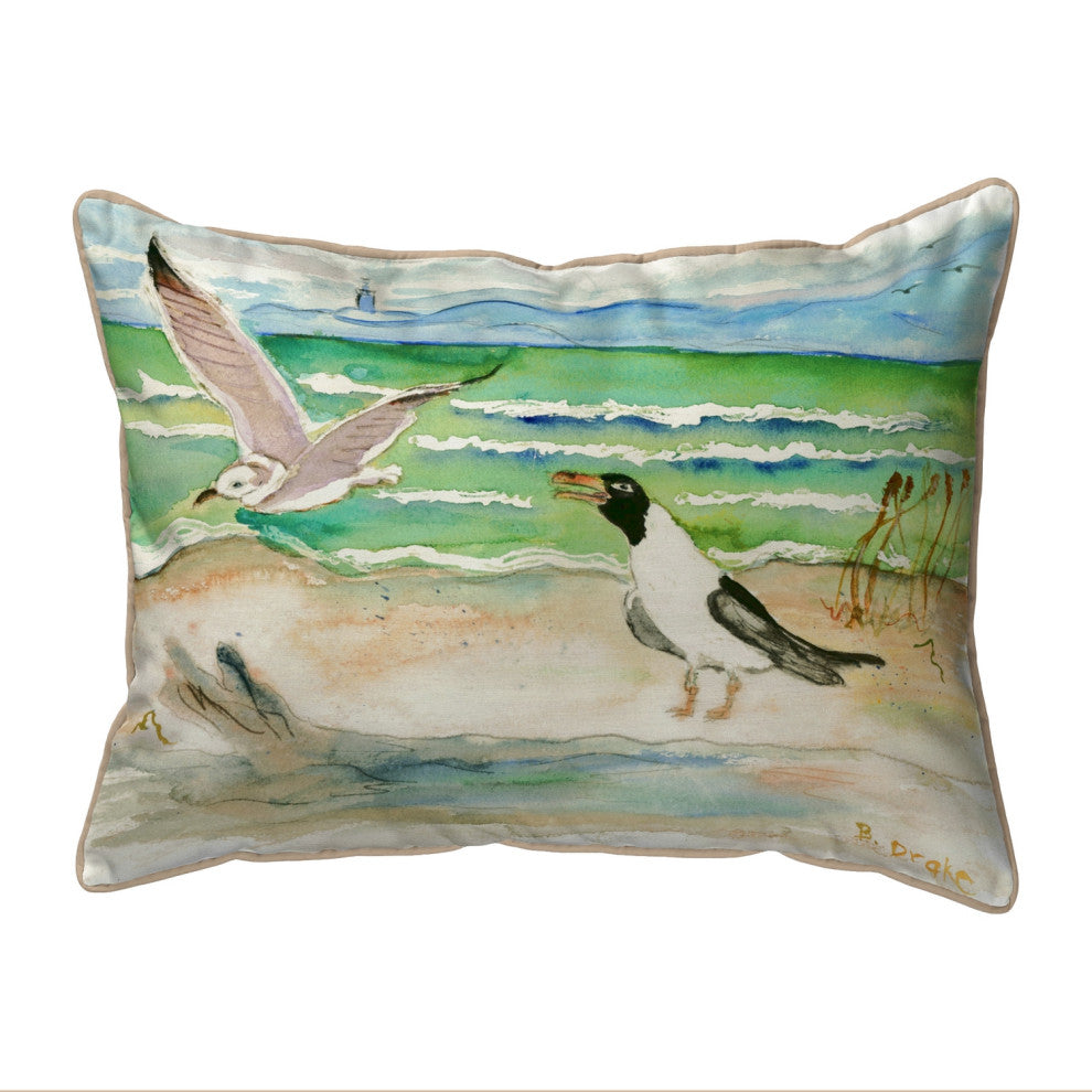 Seagulls Large Indoor/Outdoor Pillow 16x20