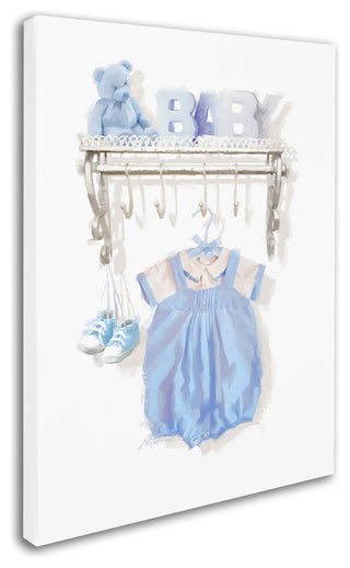 The Macneil Studio 'Birth Blue' Canvas Art, 14" x 19"