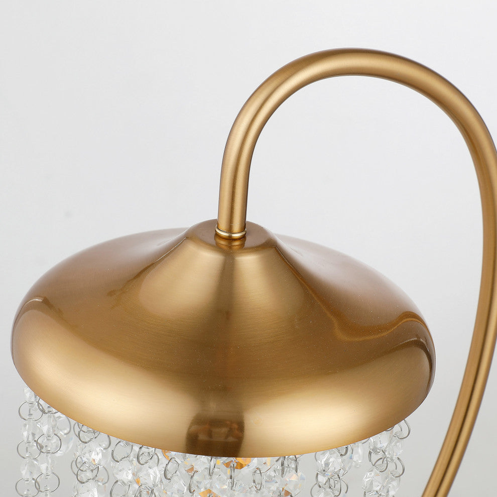 Modern Gold Crystal Table Lamp with Dimmable Switch
