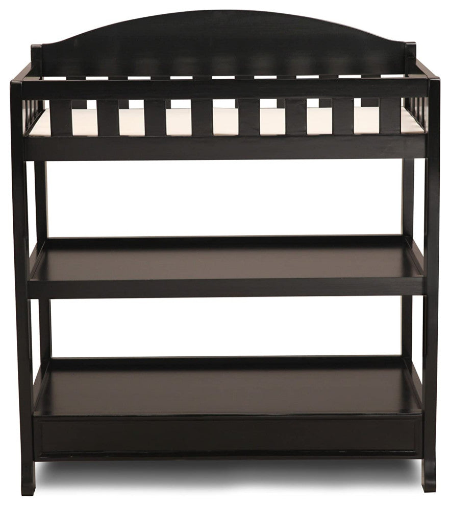 Black Infant Changing Table with Pad