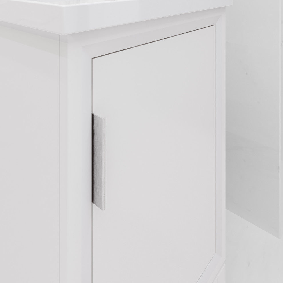 Elsa 20 In. Ceramic Sink Top Vanity in Pure White