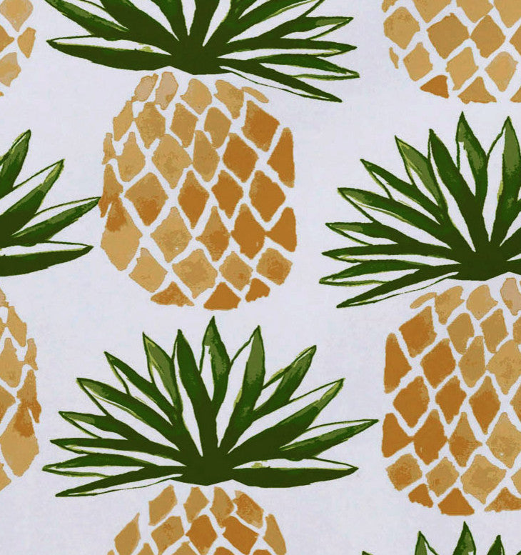 Pineapple Stripes, Geometric Print Placemat, Green