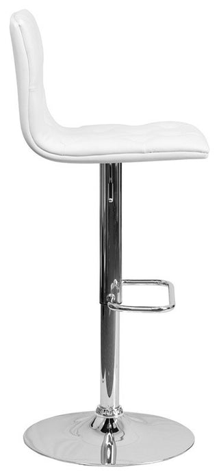 White Contemporary Barstool CH-112080-WH-GG