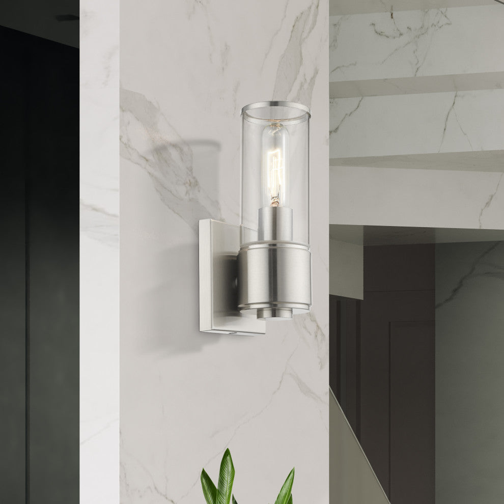 Quincy 1-Light Brushed Nickel ADA Sconce