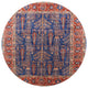 Ahgly Company Indoor Round Mid-Century Modern Area Rugs, 5' Round