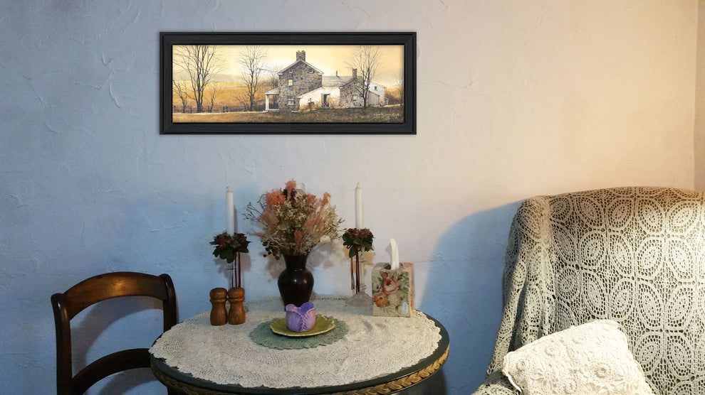 "A New Day" By John Rossini, Printed Wall Art, Ready To Hang, Black Frame