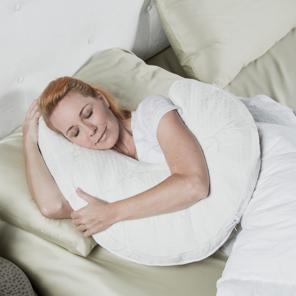 Avana Uno Side Sleeper Memory Foam Snuggle Pillow, Bamboo