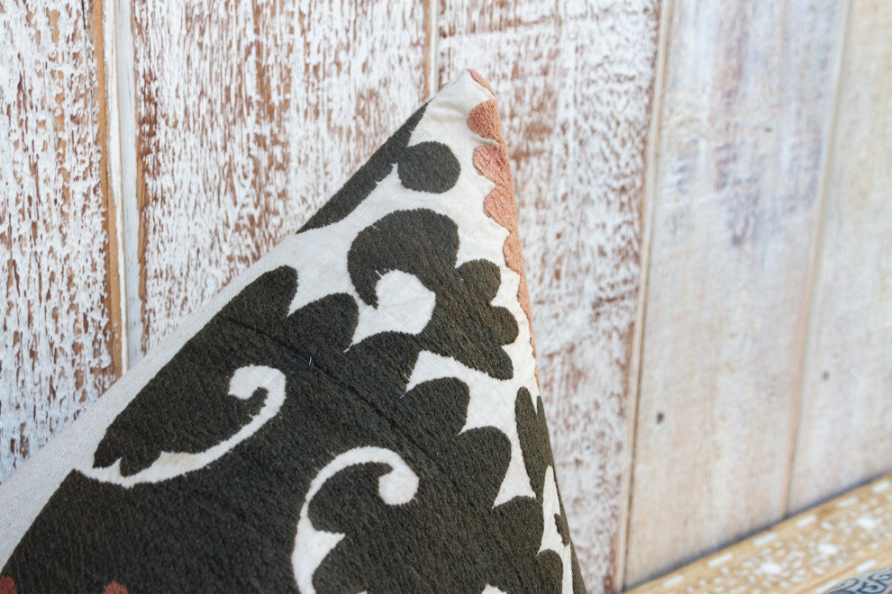 Aziz Thuja Suzani Lumbar Pillow