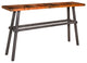Tower Console Table With 60"x14" Copper Top