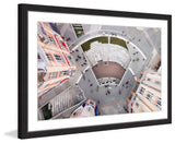 "Stadium Seating" Framed Painting Print by Karolis Janulis
