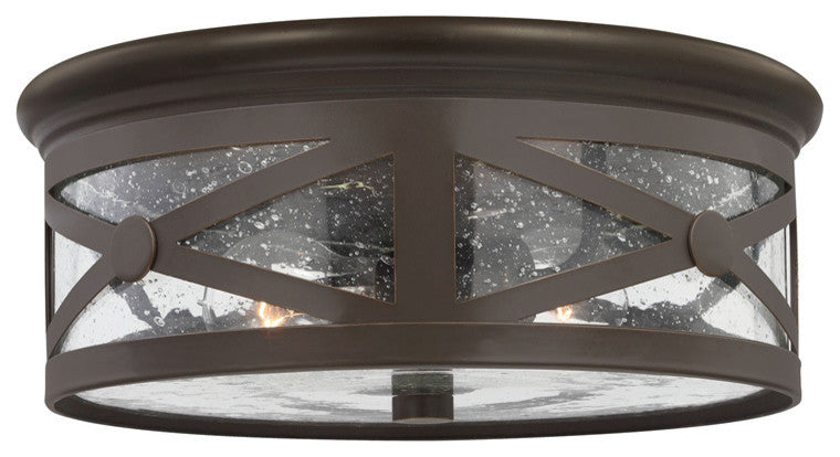 Sea Gull Lighting 7821402-71 Lakeview - Two Light Outdoor Flush Mount