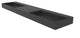 CastelloUSA Juniper Wall Mounted Countertop Concealed Drain Basin Sink, Black, 84", Double Basin, No Faucet Hole