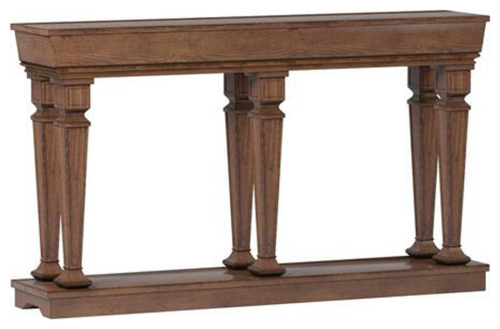 72 Inch Rectangular Console Table, Oak