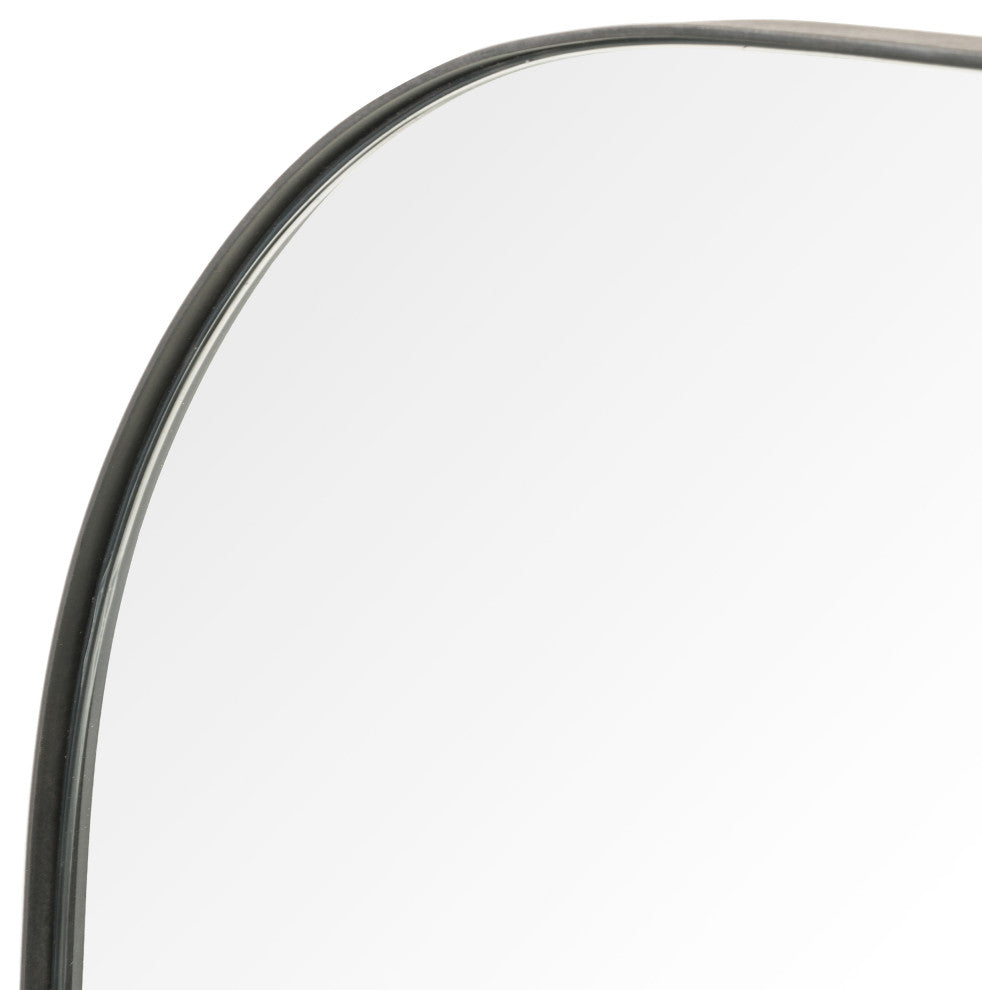 Bellvue Square Mirror-Rustic Black