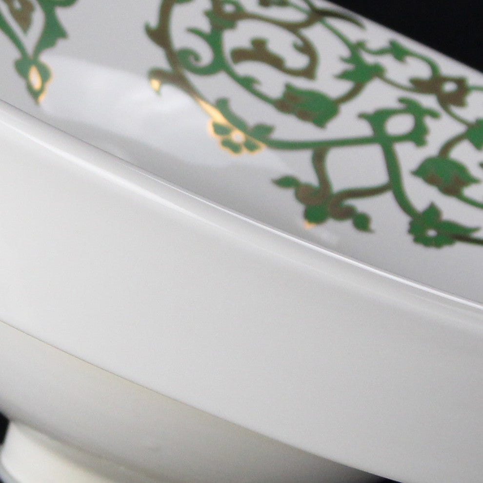 Nantucket Sinks Lugano Fireclay Hand-Decorated Vanity Sink