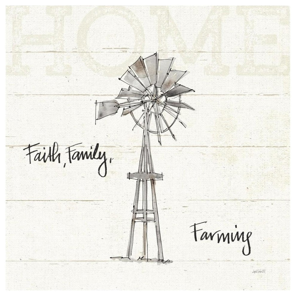 "Farm Memories III" Digital Paper Print by Anne Tavoletti, 42"x42"