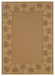 7' x 10' Beige Stain Resistant Indoor Outdoor Area Rug
